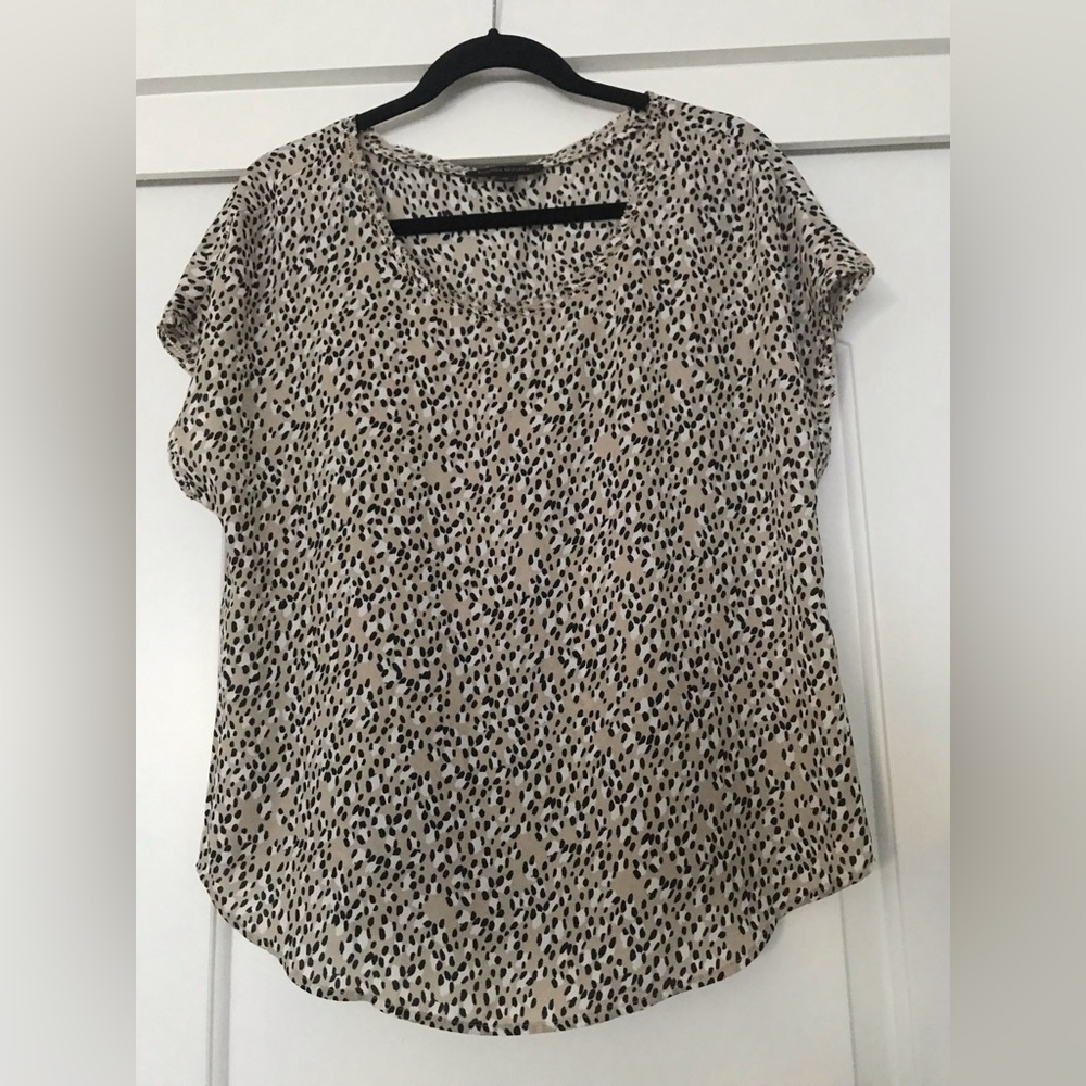 Banana Republic Animal Print Blouse NWOT